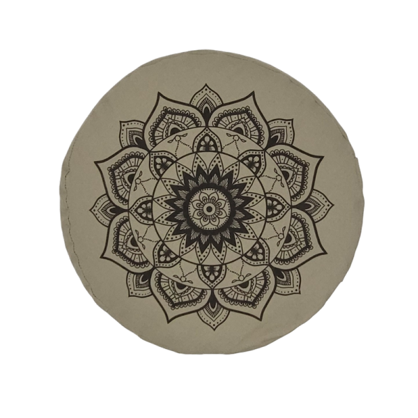 Yogakissen / Meditationskissen "Mandala" in khaki