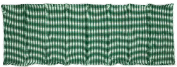 Getreidekissen "Vichy-Karo", 20 x 60 cm, grün