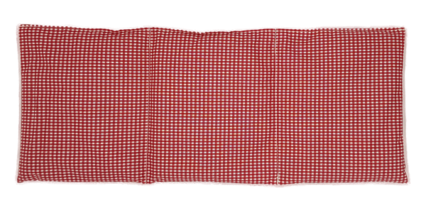 Dinkelkissen "Vichy-Karo", 20 x 50 cm, rot